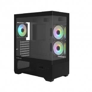 ZALMAN CHRONIX V2 ATX MID TOWER SIYAH KASA 1 X USB 2.0, 1 X USB 3.0, 1 X USB Type-C (5 Gbps),1 X Mikrofon, 1 X Kulaklık, 3 X 120mm ARGB Fan