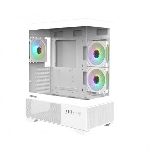 ZALMAN CHRONIX V2 ATX MID TOWER BEYAZ KASA 1 X USB 2.0, 1 X USB 3.0, 1 X USB Type-C (5 Gbps),1 X Mikrofon, 1 X Kulaklık, 3 X 120mm ARGB Fan