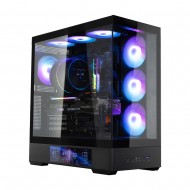ZALMAN P40 DS BLACK ATX MID TOWER SIYAH KASA 2 X USB 3.0, 1 X USB Type-C,1 X Mikrofon, 1 X Kulaklık, 4x 120mm ARGB Fan